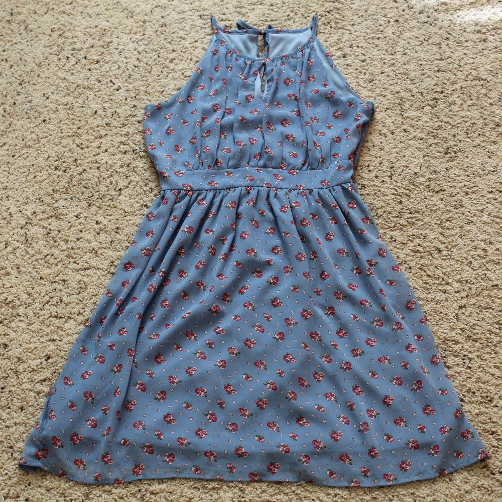 Blue Floral Dress